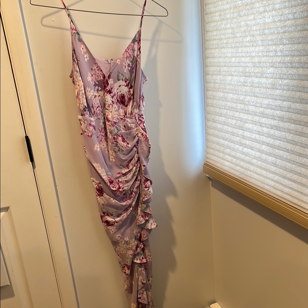 Floral Ruched Dress